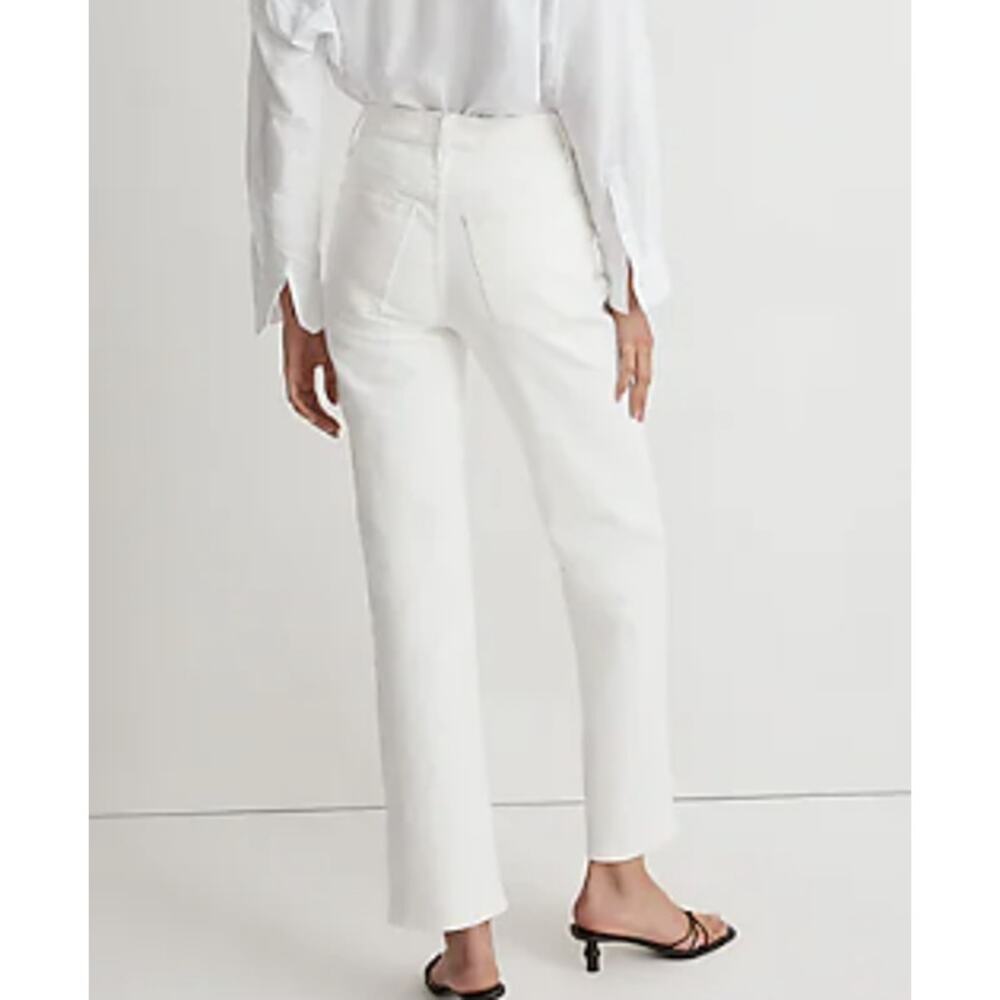 MADEWELL NWOT The Perfect Vintage Straight Jean 31 Vintage White